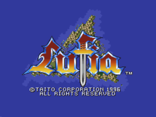 Lufia title screen for Super Nintendo